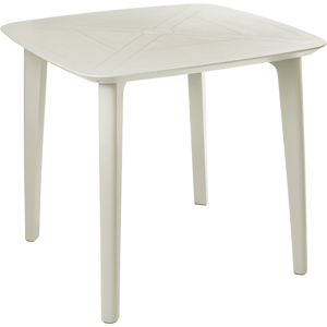Beliani Garden Dining Table SORICO 86 cm 86 cm Light Beige Beliani Garden Dining Table SORICO 86 cm 86 cm Light Beige