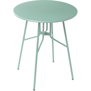 Beliani Bistro Table TALTAL 64 cm 64 cm Metal Light Green Beliani Bistro Table TALTAL 64 cm 64 cm Metal Light Green