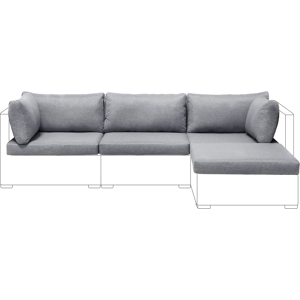 Beliani Outdoor Cushion Cover Set SANO Light Grey Beliani Outdoor Cushion Cover Set SANO Light Grey