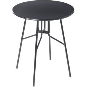 Beliani Bistro Table TALTAL 64 cm 64 cm Metal Black Beliani Bistro Table TALTAL 64 cm 64 cm Metal Black