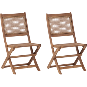 Beliani Paraggi FSC acacia wood garden chairs - Garden Chairs Beliani Paraggi FSC acacia wood garden chairs - Garden Chairs