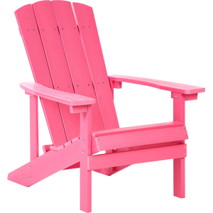 Beliani Garden Chair ADIRONDACK Pink Beliani Garden Chair ADIRONDACK Pink