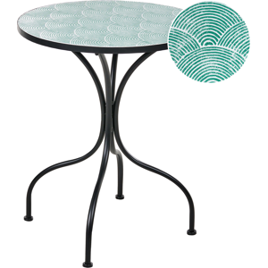 Beliani Bistro Table ANAPO 60 cm 60 cm Metal Black Beliani Bistro Table ANAPO 60 cm 60 cm Metal Black