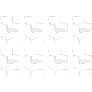 Beliani Outdoor Cushion Cover Set ITALY Off-White Beliani Outdoor Cushion Cover Set ITALY Off-White