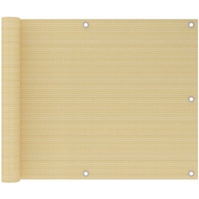 VidaXL Beige 75x300cm Balcony Screen - UV Proof & Breathable VidaXL Beige 75x300cm Balcony Screen - UV Proof & Breathable