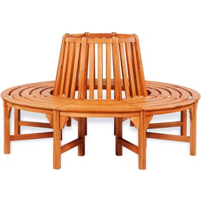vidaXL Circular Tree Bench Wood Outdoor Garden Patio Park Outdoor Chair Seat vidaXL Circular Tree Bench Wood Outdoor Garden Patio Park Outdoor Chair Seat
