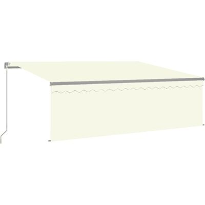 vidaXL Retractable Awning with Sunshade - 4x3 m - Cream vidaXL Retractable Awning with Sunshade - 4x3 m - Cream