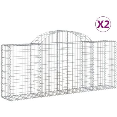 vidaXL Arched Gabion Basket - Garden Sound Barrier vidaXL Arched Gabion Basket - Garden Sound Barrier