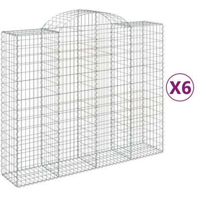 vidaXL Arched Gabion Basket - Soundproof Garden Barrier vidaXL Arched Gabion Basket - Soundproof Garden Barrier