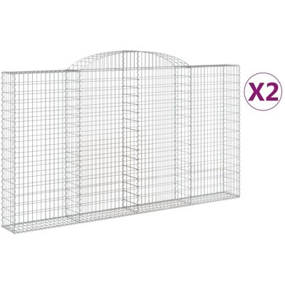 vidaXL Arched Gabion Baskets - Garden Decorative Retaining Wall vidaXL Arched Gabion Baskets - Garden Decorative Retaining Wall