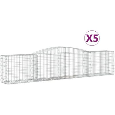 vidaXL Arched Gabion Basket - Decorative Garden Wall vidaXL Arched Gabion Basket - Decorative Garden Wall