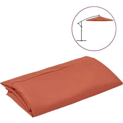 vidaXL Replacement Fabric for Cantilever Umbrella - 300 cm - Terracotta - UV Protection vidaXL Replacement Fabric for Cantilever Umbrella - 300 cm - Terracotta - UV Protection