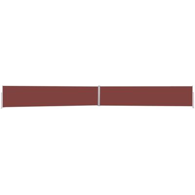vidaXL Side Awning 170x1200 cm Brown - Side Awning vidaXL Side Awning 170x1200 cm Brown - Side Awning