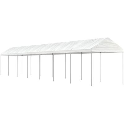 vidaXL Gazebo with Roof White 15.61x2.28x2.69 m Polyethylene - Gazebo vidaXL Gazebo with Roof White 15.61x2.28x2.69 m Polyethylene - Gazebo