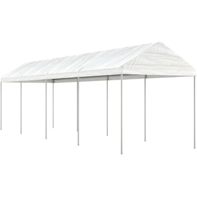 vidaXL Gazebo 8.92x2.28x2.69 m White Polyethylene - Gazebo vidaXL Gazebo 8.92x2.28x2.69 m White Polyethylene - Gazebo