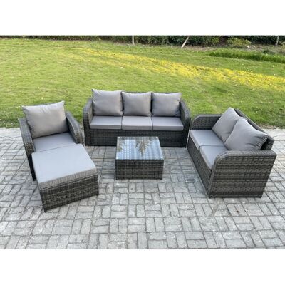 Fimous Rattan Garden Furniture 5 Piece Patio Set With Reclining Chair Loveseat s Fimous Rattan Garden Furniture 5 Piece Patio Set With Reclining Chair Loveseat s