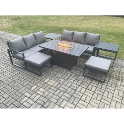 Fimous Aluminium Outdoor Lounge Sofa Garden Furniture Sets Gas Fire Pit Dining T Fimous Aluminium Outdoor Lounge Sofa Garden Furniture Sets Gas Fire Pit Dining T