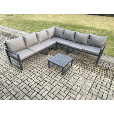 Fimous Outdoor Garden Furniture Patio Lounge Corner Sofa Aluminium Set with Squa Fimous Outdoor Garden Furniture Patio Lounge Corner Sofa Aluminium Set with Squa