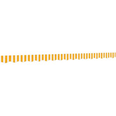 VIDAXL Yellow and White Striped Awning Valance Fabric - Awning fabric VIDAXL Yellow and White Striped Awning Valance Fabric - Awning fabric
