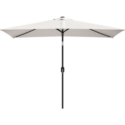 Nnevl Sand White 200x300 Cm Rectangular Parasol - Garden Product Nnevl Sand White 200x300 Cm Rectangular Parasol - Garden Product