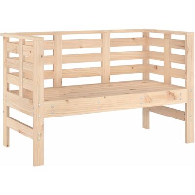 vidaXL Garden Bench Natural Pine 111.5x53x71 cm - Garden Bench vidaXL Garden Bench Natural Pine 111.5x53x71 cm - Garden Bench