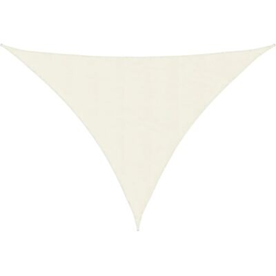 vidaXL Sunshade Sail Oxford Fabric Triangular 5x5x6 m Cream - Sunshade Sail vidaXL Sunshade Sail Oxford Fabric Triangular 5x5x6 m Cream - Sunshade Sail