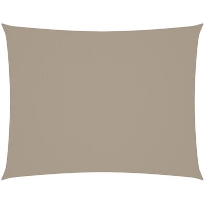 vidaXL Sunshade Sail Oxford Fabric 3x4.5 m Taupe - Sunshade Sail vidaXL Sunshade Sail Oxford Fabric 3x4.5 m Taupe - Sunshade Sail
