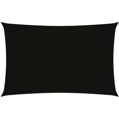 vidaXL Black 2x5m Rectangular Sunshade Sail Oxford Fabric vidaXL Black 2x5m Rectangular Sunshade Sail Oxford Fabric