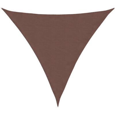 vidaXL Sunshade Sail Oxford Fabric Triangular 4x4x4 m Brown Sunscreen Canopy - Sunshade Sail vidaXL Sunshade Sail Oxford Fabric Triangular 4x4x4 m Brown Sunscreen Canopy - Sunshade Sail