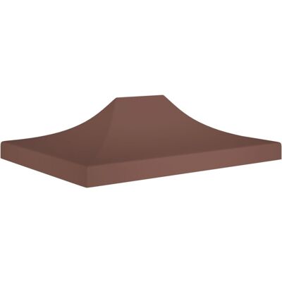 vidaXL Party Tent Roof 4x3 m Brown Replacement Canopy vidaXL Party Tent Roof 4x3 m Brown Replacement Canopy