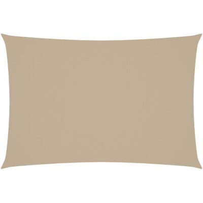 vidaXL Beige Oxford Fabric Rectangular Sunshade Sail - Sunshade Sail vidaXL Beige Oxford Fabric Rectangular Sunshade Sail - Sunshade Sail