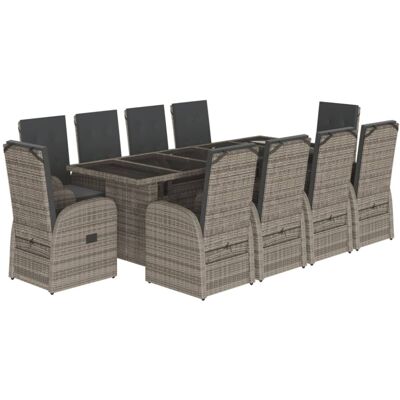 vidaXL 11-piece Garden Dining Set with Cushions - Garden Furniture vidaXL 11-piece Garden Dining Set with Cushions - Garden Furniture