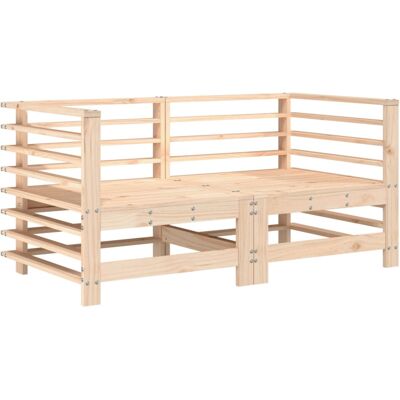 vidaXL Garden Corner Sofas Outdoor Sectional Sofa Couch 2 pcs Solid Wood Pine vidaXL Garden Corner Sofas Outdoor Sectional Sofa Couch 2 pcs Solid Wood Pine