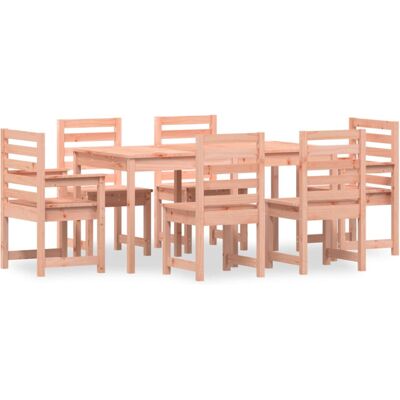 vidaXL Garden Dining Set - 7 Piece Solid Wood Pine Outdoor Table and Chairs vidaXL Garden Dining Set - 7 Piece Solid Wood Pine Outdoor Table and Chairs