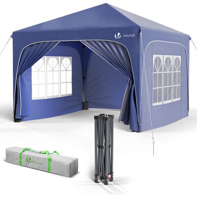 VOUNOT Blue Foldable 3x3m Gazebo - Outdoor Event Cover VOUNOT Blue Foldable 3x3m Gazebo - Outdoor Event Cover