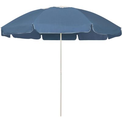 vidaXL Beach umbrella blue 240 cm - Beach umbrella vidaXL Beach umbrella blue 240 cm - Beach umbrella