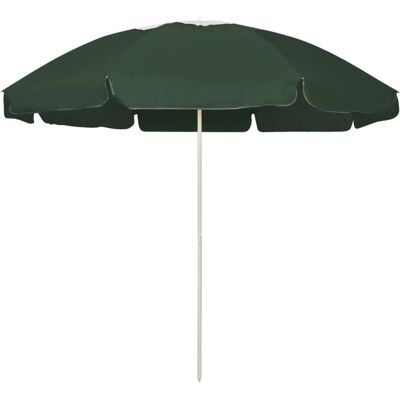 vidaXL Beach Umbrella 240cm Green - Beach Umbrella vidaXL Beach Umbrella 240cm Green - Beach Umbrella