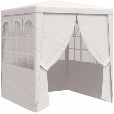 vidaXL Professional Party Tent with Side Walls 2m White Outdoor Canopy Gazebo - Party Tent vidaXL Professional Party Tent with Side Walls 2m White Outdoor Canopy Gazebo - Party Tent