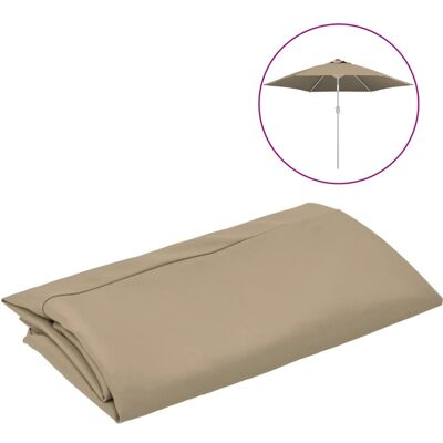 vidaXL Model 84453 - Taupe Replacement Parasol Cover vidaXL Model 84453 - Taupe Replacement Parasol Cover