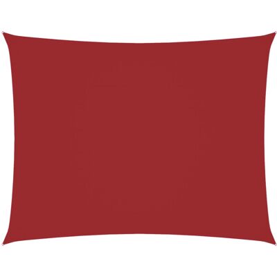 vidaXL Water & UV Resistant Shade Sail - 5x6 m - Red - Outdoor Sun Protection vidaXL Water & UV Resistant Shade Sail - 5x6 m - Red - Outdoor Sun Protection