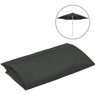 vidaXL Replacement Fabric for Outdoor Parasol Anthracite - Parasol Cover vidaXL Replacement Fabric for Outdoor Parasol Anthracite - Parasol Cover