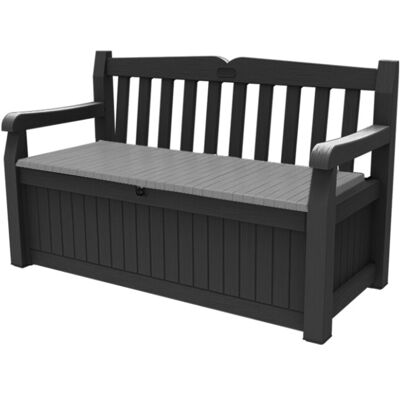 Dema Garden Storage Bench Eden - 265L Anthracite Grey Dema Garden Storage Bench Eden - 265L Anthracite Grey