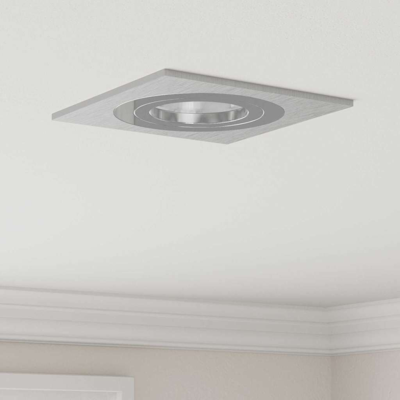 vidaXL Recessed Lights 6 pcs Silver Square 91x91 mm vidaXL Recessed Lights 6 pcs Silver Square 91x91 mm