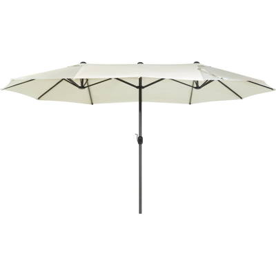Beliani Garden Sun Parasol - Weather Resistant Double Canopy 270x460 cm Beliani Garden Sun Parasol - Weather Resistant Double Canopy 270x460 cm