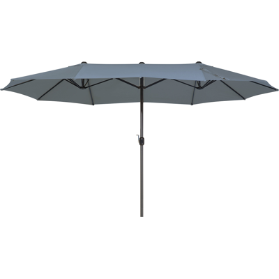 Beliani Garden Sun Parasol Dark Grey - Garden Parasol Beliani Garden Sun Parasol Dark Grey - Garden Parasol