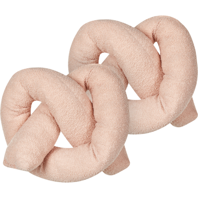 Beliani Set of 2 Cushions Pink - Cushions Beliani Set of 2 Cushions Pink - Cushions