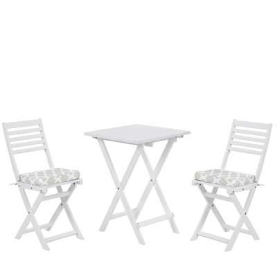 Beliani Modern Acacia Wood 3-Piece Bistro Set - Garden Furniture Beliani Modern Acacia Wood 3-Piece Bistro Set - Garden Furniture