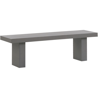 Beliani Garden Bench Concrete Grey - Garden Bench - Grey - 40x45x150 cm Beliani Garden Bench Concrete Grey - Garden Bench - Grey - 40x45x150 cm