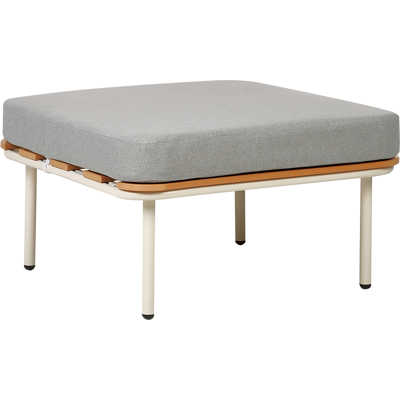 Beliani Garden Ottoman SENISE Metal Grey Beliani Garden Ottoman SENISE Metal Grey