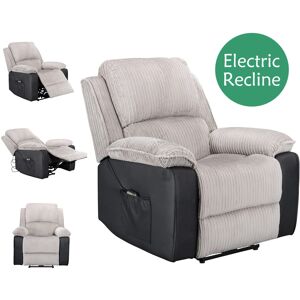(Light Grey) WestWood Electric Recliner Armchair (Light Grey) WestWood Electric Recliner Armchair